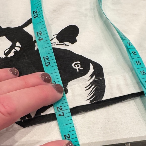 Stylish Men's Equestrian Print Button Down Shirt see measurements - Picture 7 of 10